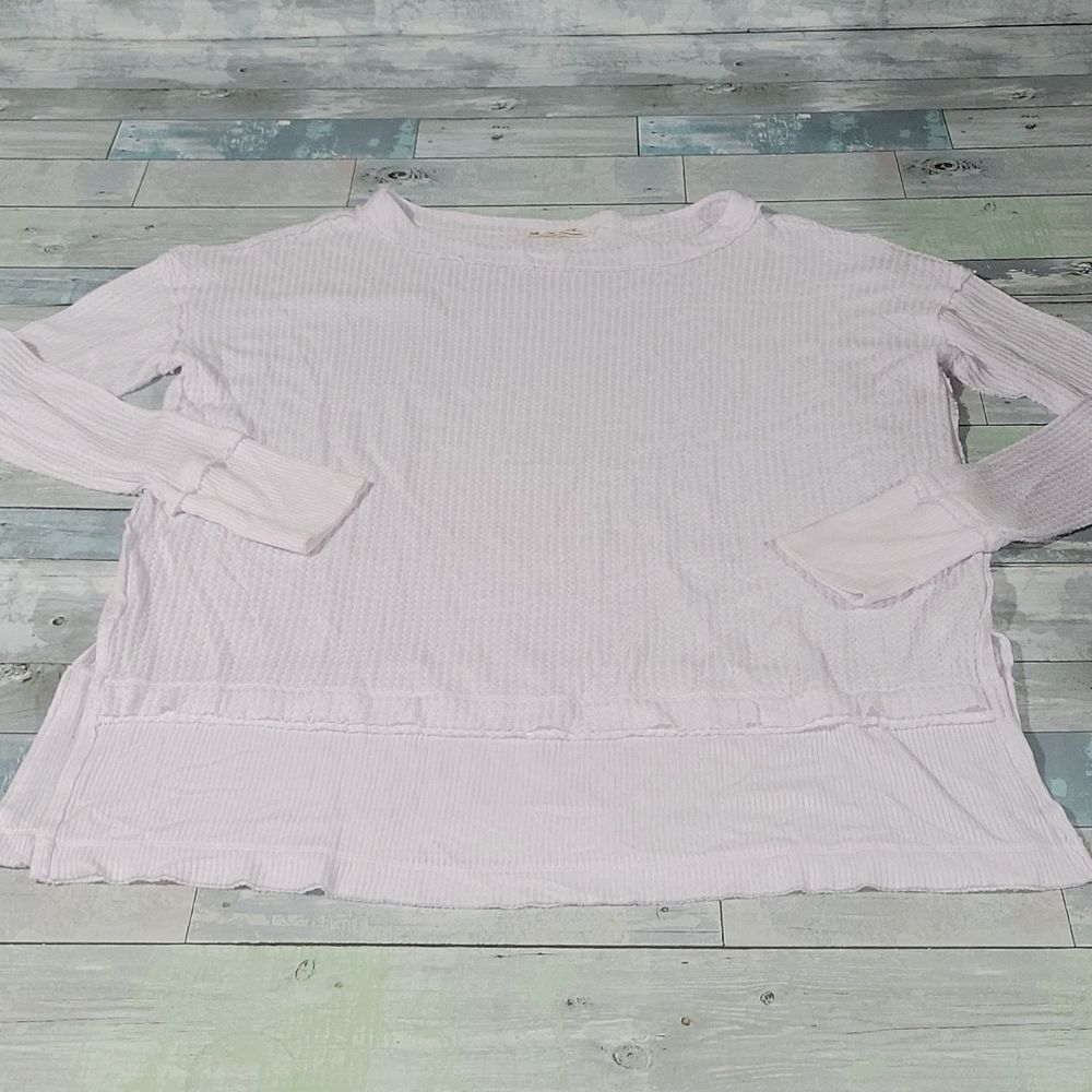 We The Free Long Sleeved White Shirt/Top sz Large
